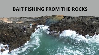 Bait fishing on the rocks [upl. by Haran]