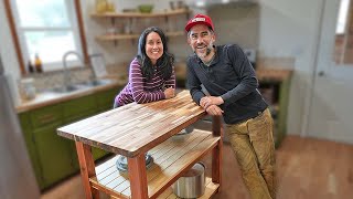 Building a Kitchen Island for Her Homestead Kitchen [upl. by Ecaidnac185]