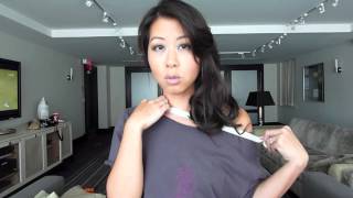 How to Cut the Perfect OfftheShoulder TShirt [upl. by Kathryne87]