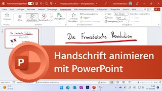 Handschrift animieren in PowerPoint  einfach erklärt [upl. by Samaj]