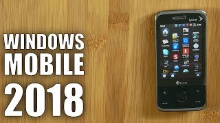 HTC Touch Pro Old Phone Challenge Windows Mobile in 2018 [upl. by Hendry]