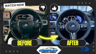 Upgrade Your BMW F10 How to Install an M Sport Steering Wheel [upl. by Dnamron238]