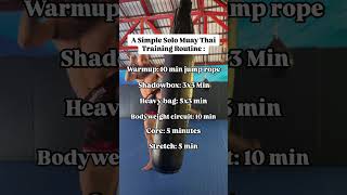 A “simple” but not easy Muay Thai training routine muaythai muaythaiworkout [upl. by Amis]