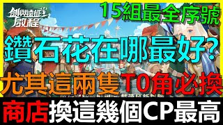 【劍與遠征：啟程】商店兌換全攻略！鑽石花在這最好！換這幾個CP值超高！尤其這兩隻T0神角必換！！｜雷內亞（四手）｜神魔｜阿貝手遊｜最全序號禮包碼｜開服第3天 開服第4天 [upl. by Arnie464]