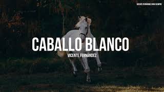 Vicente Fernández  Caballo Blanco LetraLyrics [upl. by Anitak]