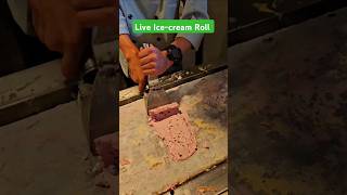 Live Strawberry Paan Ice Cream Rolls😳 shorts streetfood icecream live liv [upl. by Fabien422]