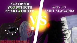 Azathoth YogSothoth and Nyarlathotep vs SCP2521 and Saint Alagadda UTSM089 [upl. by Roanna]