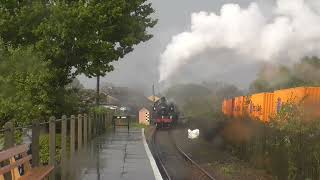 LMS No 41312 coming station at Didcot Railway Centre Autumn Steam Gala on Friday 20th September 2024 [upl. by Evad748]