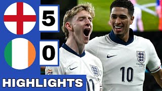 ⚪️England vs Republic Of Ireland 50 Extended HIGHLIGHTS  UEFA Nations League [upl. by Assir]