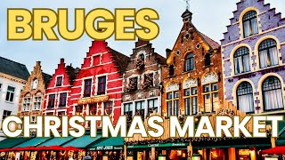 Christmas Magic in Bruges 🇧🇪 4K Walking Tour of Belgium’s Enchanting Market [upl. by Tara]