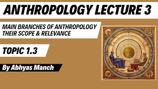 Anthropology Lecture 3  Anthropology Branches Scope and Relevance  Abhyas Manch [upl. by Burnard]