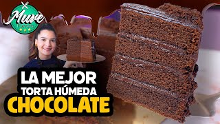 LA MEJOR TORTA DE CHOCOLATE HÚMEDA 🍫  RECETA FÁCIL  Muve Flavors [upl. by Baldwin]