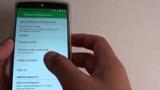 Google Nexus 5 How to Restore Hidden Contacts in Hangouts App [upl. by Arzed827]