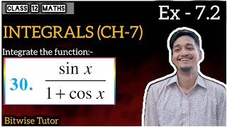 Q30  Integrate sin x by 1  cos x  Integration of sin x by 1  cos x [upl. by Pucida]