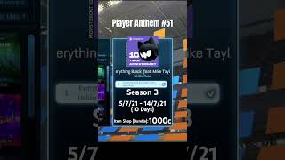 Everything Black Player Anthem Rocket League playeranthem rocketleaguemusic [upl. by Hamburger902]