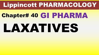 Chp40 Pharma Lippencott  GI Pharma  Laxatives  Pharmacology [upl. by Schug]