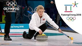 Norways Surprising Curling Victory over Canada  Day 1  Winter Olympics 2018  PyeongChang [upl. by Euqor42]