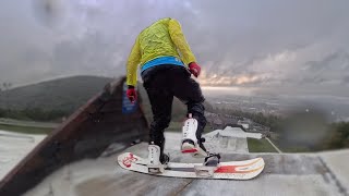 Snowboarding on Carpet Powder [upl. by Eugor]