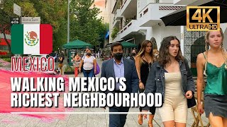 🇲🇽 Mexico City Walking Tour  Polanco Mexico City Luxury Neighbourhood 4K HDR  60fps [upl. by Anastos342]