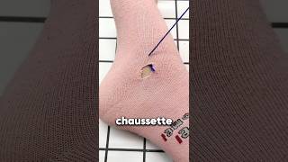 Astuce pour réparer les chaussettes déchirés 🧦 [upl. by Anastasia]