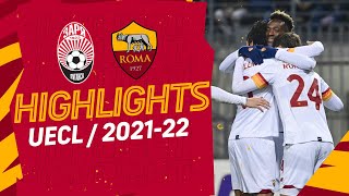 Zorya 03 Roma  Conference League Highlights 202122 [upl. by Yesnnyl]