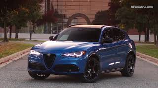 2024 Alfa Romeo Stelvio Veloce MisanoBlue MetallicExterior Interior and Drive [upl. by Autrey]