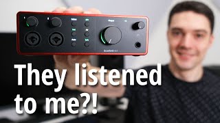 Focusrite Scarlett 4i4 4th Gen – USB Audio Interface Review new AIR mode [upl. by Given]