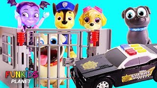 Puppy Dog Pals and Vampirina with the Police Car [upl. by Noit444]