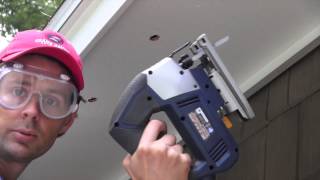 How to Install Soffit Vents Fast [upl. by Alvita703]