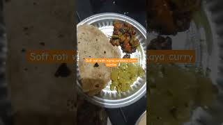 Roti rajma chapathi combinationsorakaya curryfood indian tiffins [upl. by Astor]