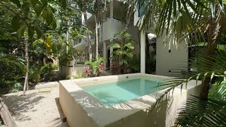 Tulum Property Tour INSIDE a 2 Bedrooms Jungle Oasis in Holistika [upl. by Lihp]