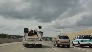 IL I294 NB and I94 WB from Chicago to Lake Forest Aug 2016 [upl. by Keefer]