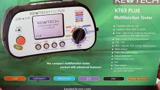 Kewtech Kt63plus [upl. by Ocana146]