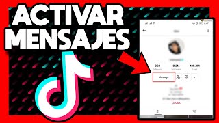 ✅COMO ACTIVAR LOS MENSAJES EN TIKTOK [upl. by Anyaj]