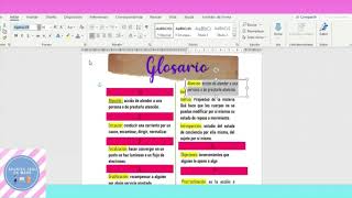 COMO HACER UN GLOSARIO EN WORD Apuntes cool en Word [upl. by Nimaj840]