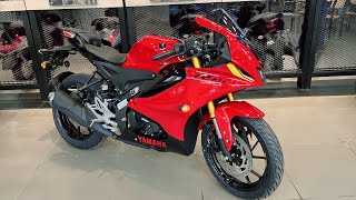 Yamaha R15 v4 2023 Red Colour New Model 2023 Full Detailed Review  Best Racing Sports Bike 🔥❤️ [upl. by Wehrle]