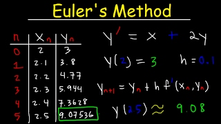 Eulers Method Differential Equations Examples Numerical Methods Calculus [upl. by Aesoh]