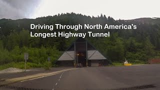 Driving the Portage Glacier Road Tunnel to Whittier Alaska [upl. by Reube]