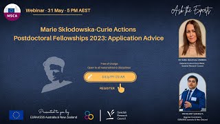 2023 Application Advice for Marie SklodowskaCurie Actions Postdoctoral Fellowships [upl. by Latea]