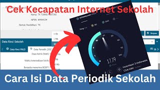 Cara Mengisi Data Rinci Periodik Sekolah Serta Cara Cek Kecepatan Internet Sekolah [upl. by Einahpet847]