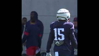 Running back Ezekiel Elliott practices for the first time since signing with the Patriots shorts [upl. by Llehcsreh924]