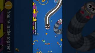 Wormszone Magic🐍 Game play Short snack worms youtubeshort slitheriowormatiogames [upl. by Amethist]