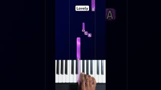 How to play Billie Eilish au piano Lovely piano pianosoinapp pianotutorial [upl. by Noinatrad]