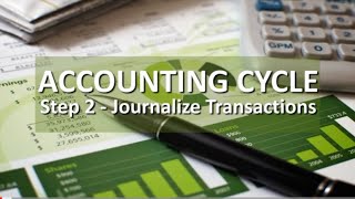 Accounting Cycle Step 2  Journalize Transactions [upl. by Reg]