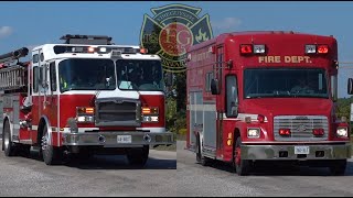 Thames Centre Fire Thorndale Station  Engine 1 amp Rescue 1 Responding [upl. by Ackley]