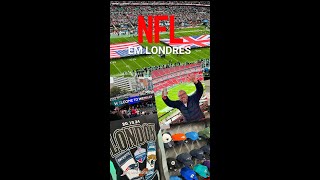 Como é ver um jogo da NFL Futebol Americano em Londres [upl. by Naletak]