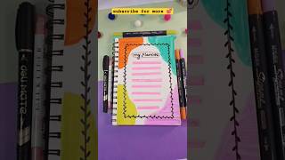 ✨🌈 Cover Page Design for Planner art aesthetic satisfying diy shorts coverpage [upl. by Monro]