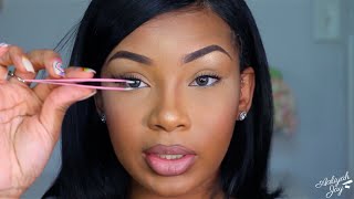 HOW TO APPLY LASHES PROPERLY amp QUICKLY INFORMATIVE [upl. by Gnilrets829]