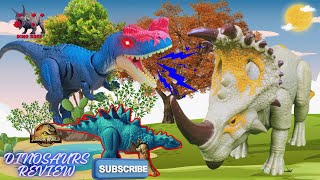 Big Indominus Rex VS Big Therizinosaurus  After Battle Review Mattel Dinosaur [upl. by Heiner]