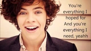 One Direction You Are So Beautiful Lyrics On Screen [upl. by Clemmie38]